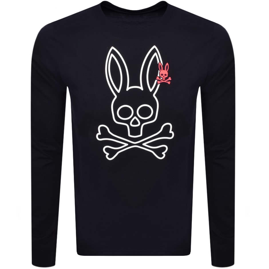 Alternative Image for ProductPsycho Bunny Parkhouse Long Sleeve T Shirt Navy1
